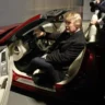 donald trump driving his car