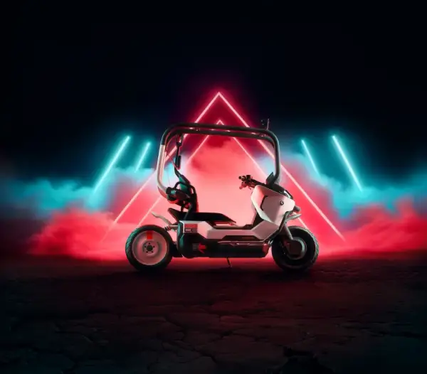 BMW Futuristic Helmet-Free Electric Motorcycle 2