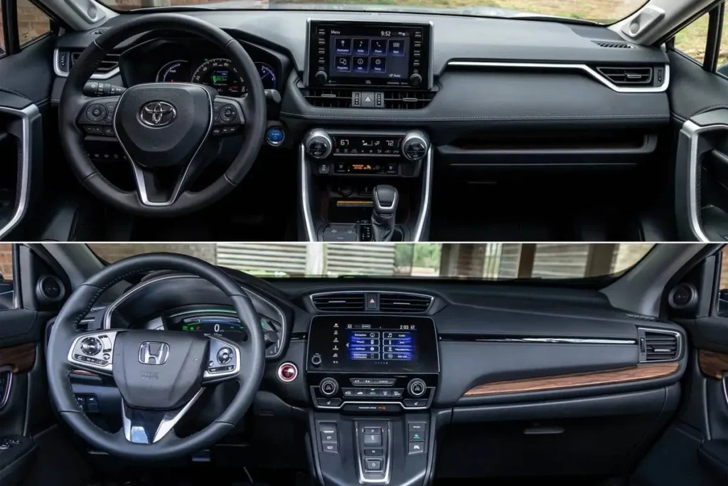 Toyota vs Honda – Best Hybrid SUV 2025 interior