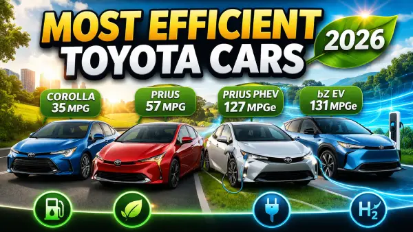 Most Efficient Toyota Cars 2026
