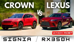 Toyota Crown Signia vs Lexus RX